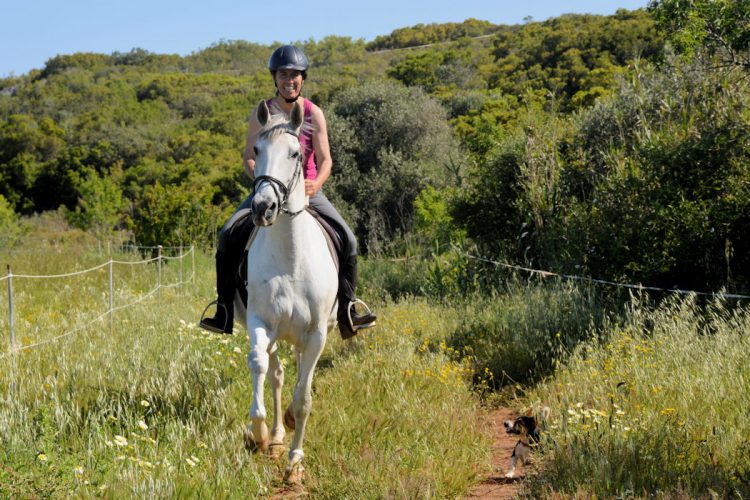 An Algarve guest Horse Riding through the rural side of the Algarve