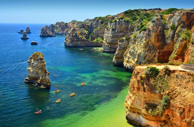 The coast around Lagos offers some of the best scenery in the Algarve