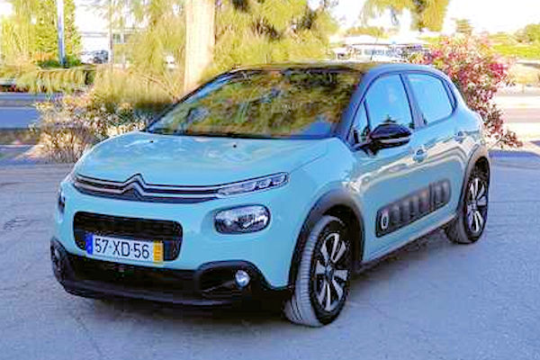 A Group L turquoise automatic Citroen C3 sitting on the driveway at Zitauto