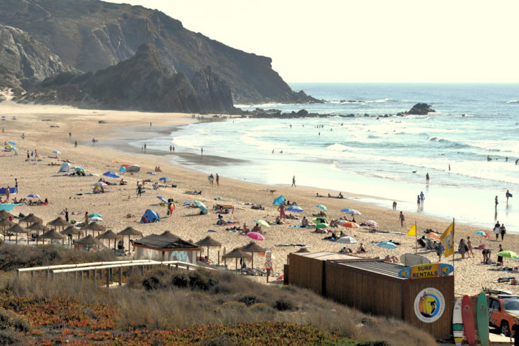 Amado beach is awash with activity all year round and is one of the top surfing beaches in the country